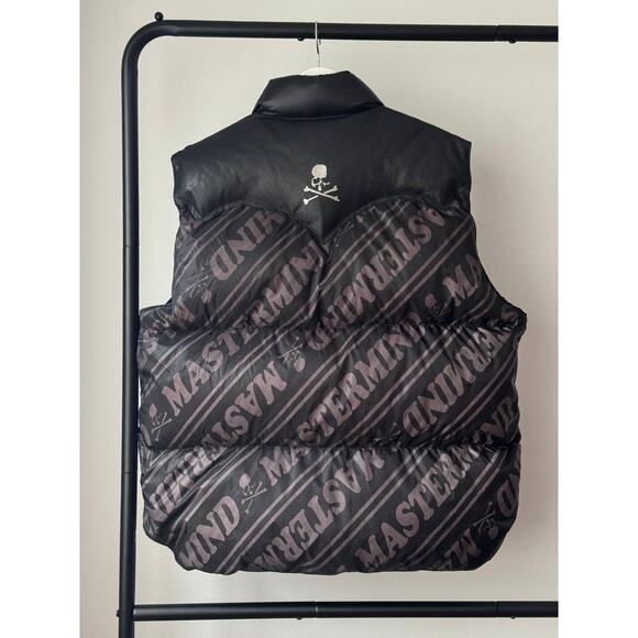 Mastermind World x Rocky Mountain Down Printed Japan  Vest - Picture 3 of 9